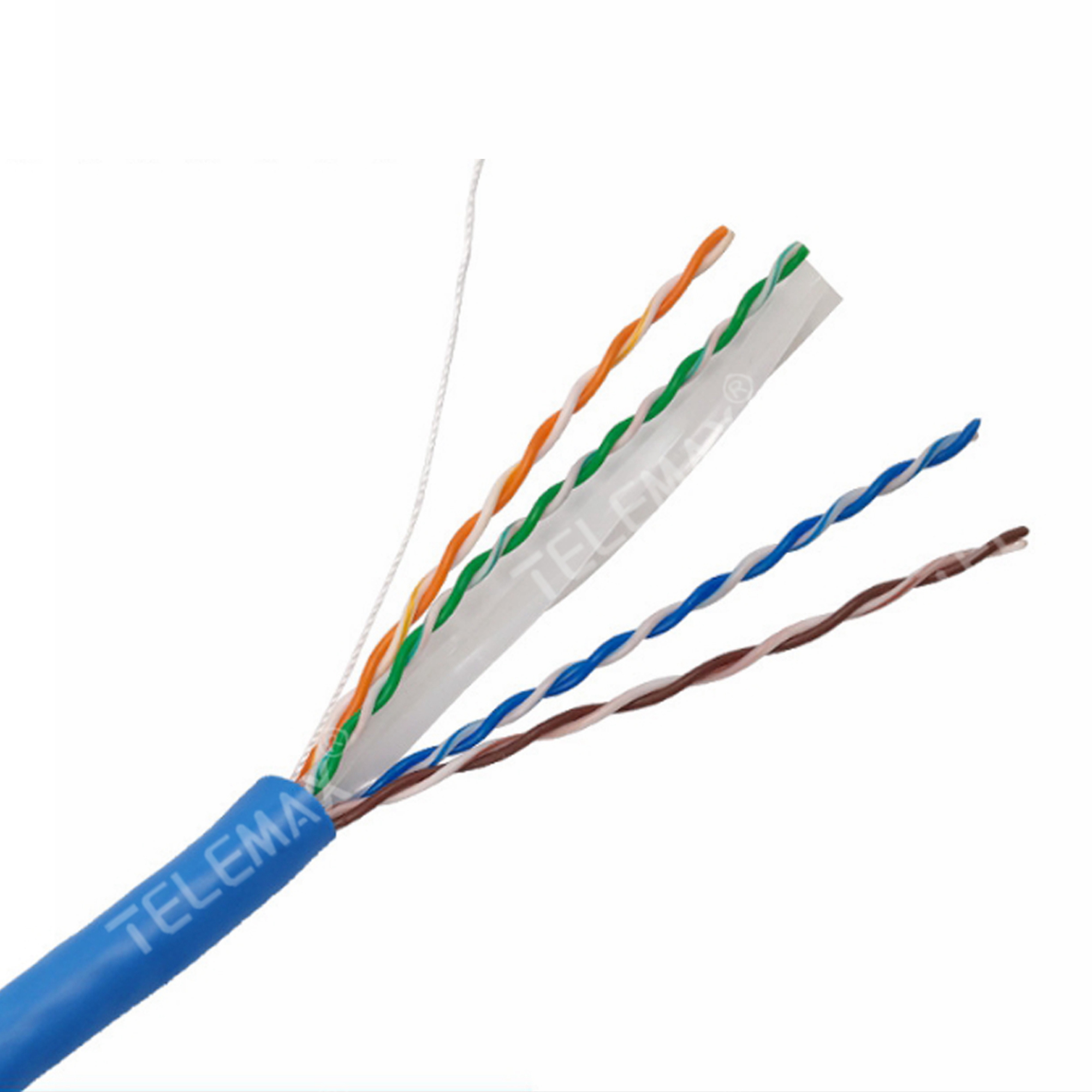 Cat 6a lan cable UTP 23AWG BC 0.57mm PVC Jacket Fluke test