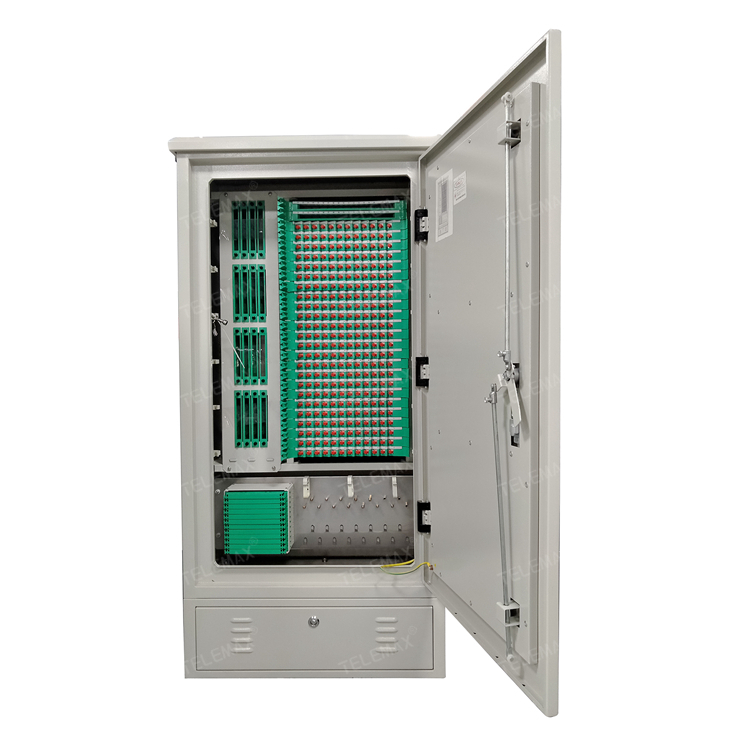 Optical Fiber Cross Cabinet  Outdoor 288 Core 1450*680*350mm, SPCC / Stainless Steel