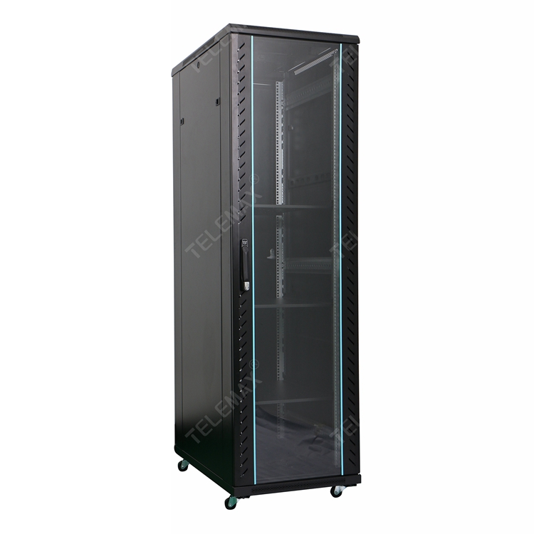 Floor/Standing Network Cabinets 19'' 600mm/800mm/1000mm depth 18U - 47U Glass Door