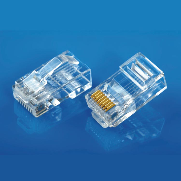 CAT6 UTP RJ45 Plug 8P8C, Golden plating 3/15/30/50u''