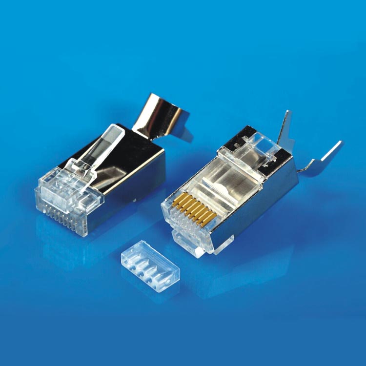 CAT7 FTP RJ45 Plug 8P8C, Golden plating 50um