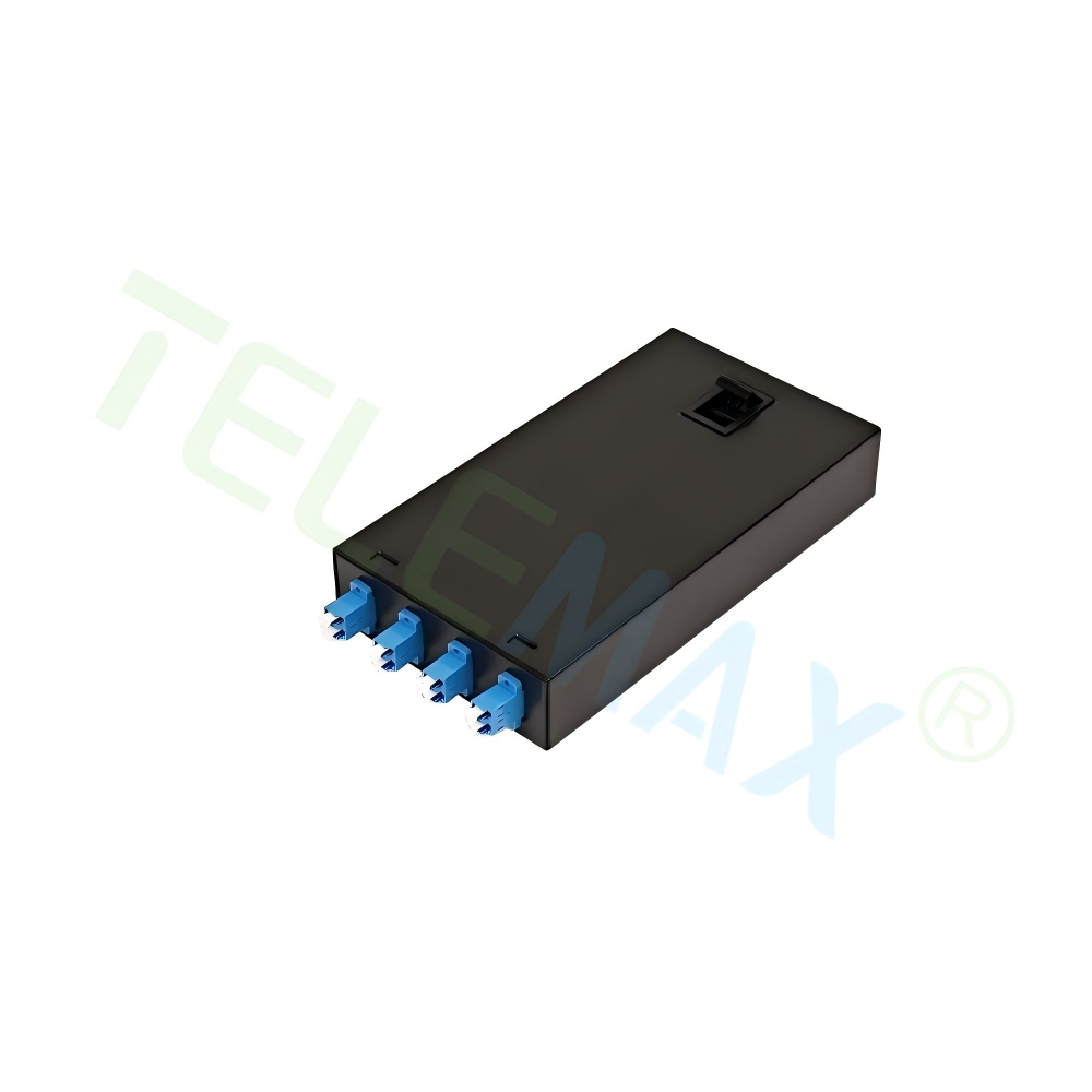 Telemax Fiber Optic Terminal Box 4 Port SC, Metal